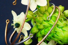 Joncs en ors rose, blanc et jaune 18K