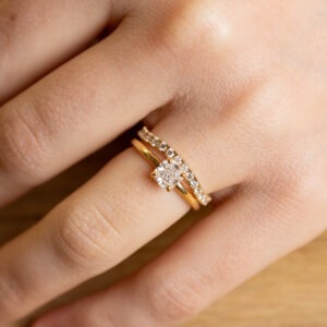 Bague diamant coussin de 0,80ct