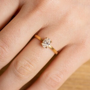 Bague diamant ovale de 0,60ct