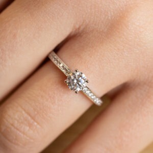 Bague diamant de 0,60ct et diamants