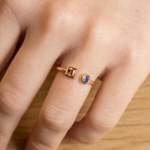 Bague saphirs