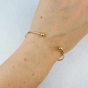 Bracelet jonc ouvert or jaune
