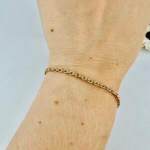 Bracelet maille forçat rond