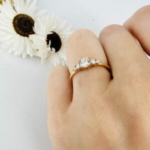 Bague diamant de 0.32ct et diamants