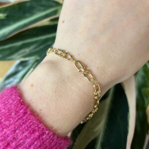 Bracelet maille étriers