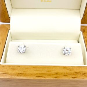 Boucles d'oreilles diamants de 0.60ct