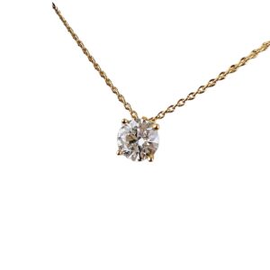 Pendentif diamant de 1,19ct or jaune