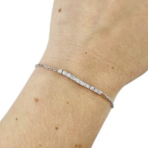 Bracelet ligne de diamants