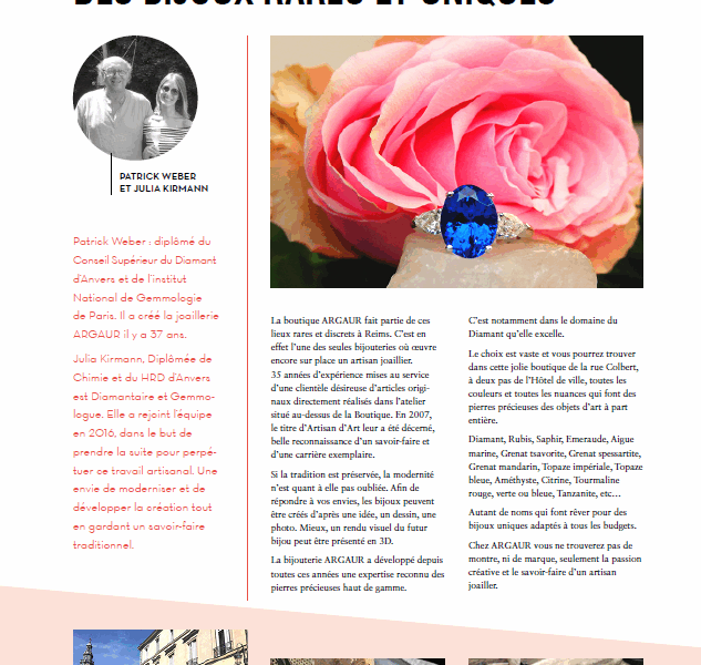 Article de L'Art de vivre à la Rémoise en novembre 2017