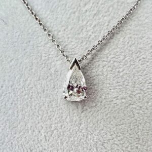 Pendentif diamant poire de 1,01ct