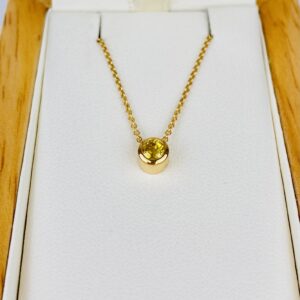 Pendentif saphir jaune