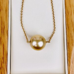 Collier perle gold