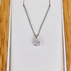 Pendentif diamant poire de 0,42ct